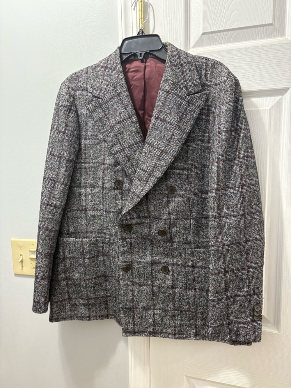 Suitsupply Havana Houndstooth Blazer Alpaca Cotton Size 42S